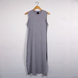 Summersalt Jersey Midi Tank Dress Gray Small